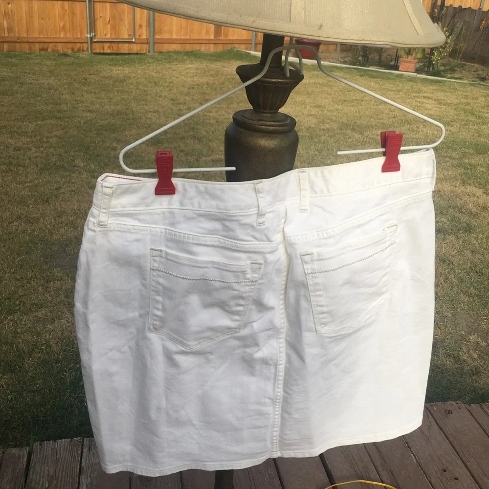 Eddie Bauer Mini White Skirt Size 14. - Picture 3 of 7